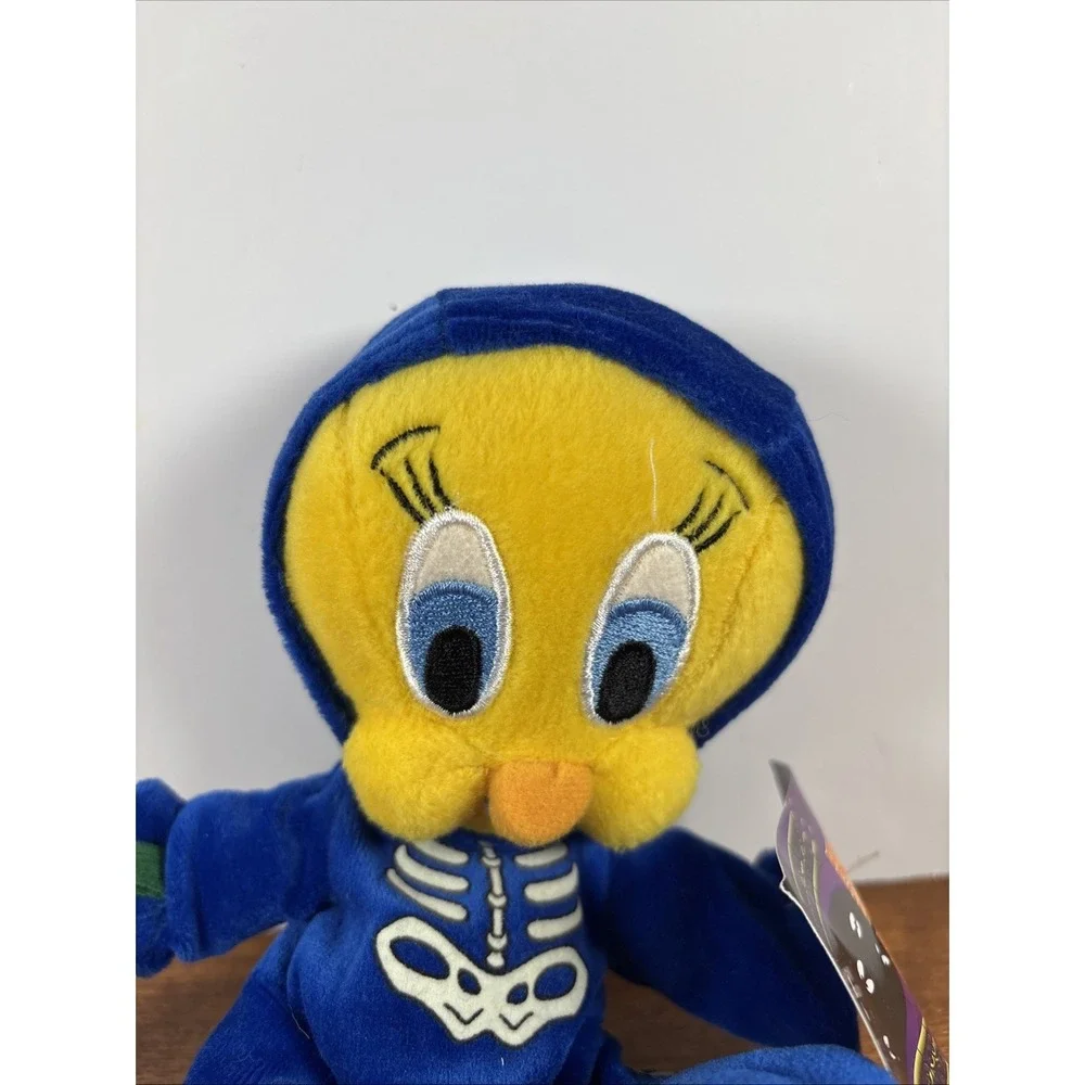 Warner Bros Studio Store TWEETY SKELETON Bean‎ Bag Plush Looney Tunes 1998